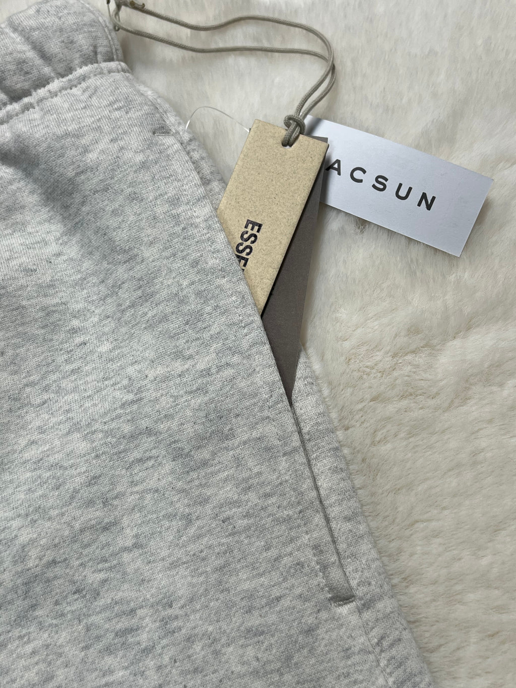 FORMLESS SS22 Fear of God Essentials Light Oatmeal Oversized Shorts | Streetwear