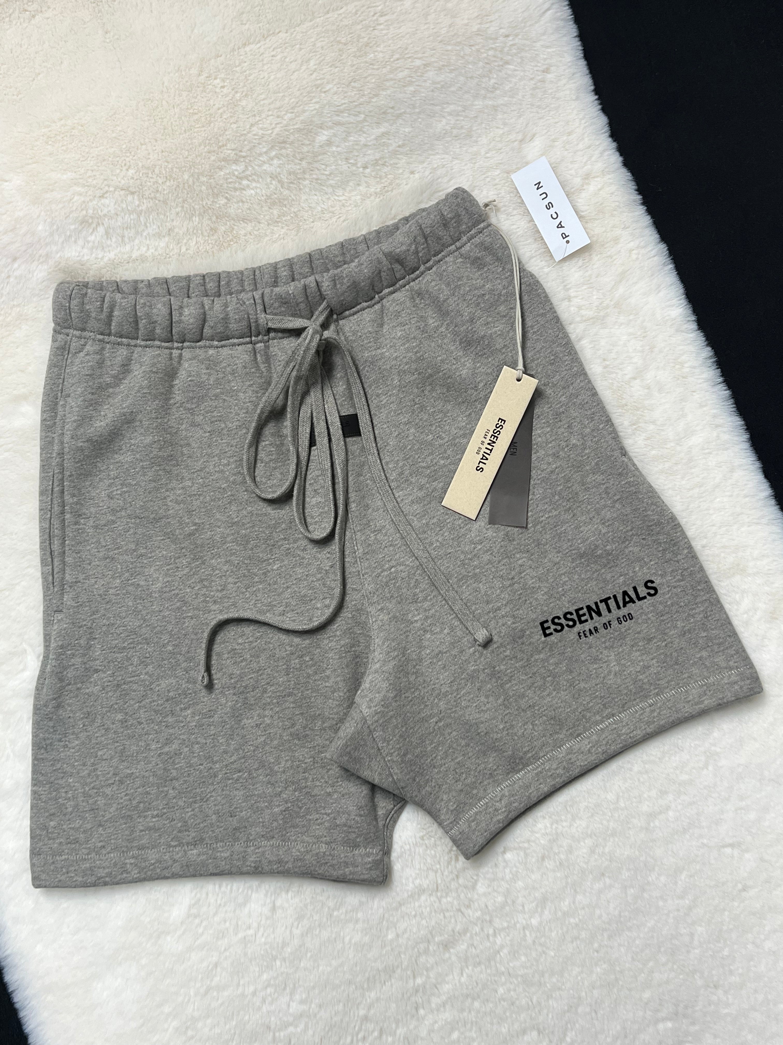 FORMLESS SS22 Fear of God Essentials Dark Oatmeal Oversized Shorts | Streetwear