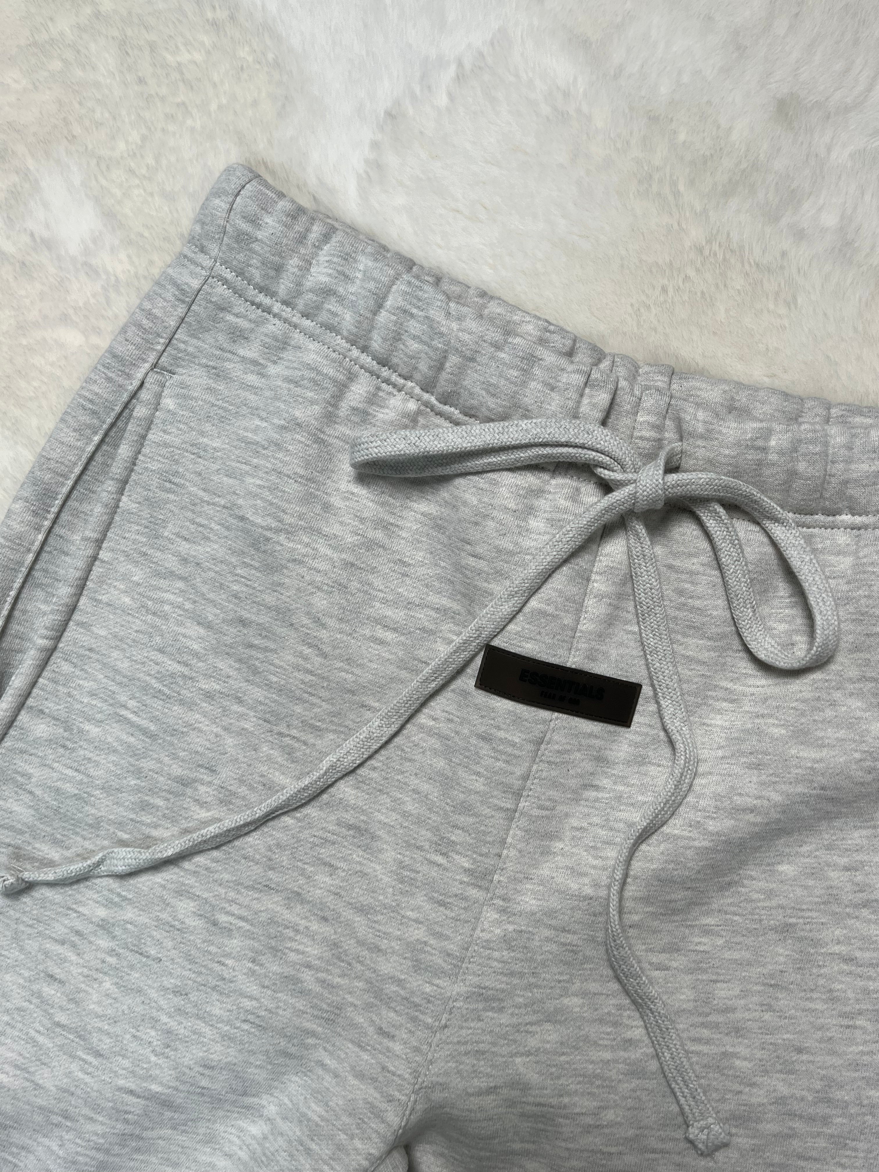 FORMLESS SS22 Fear of God Essentials Light Oatmeal Oversized Fleece Sweatpants | Streetwear