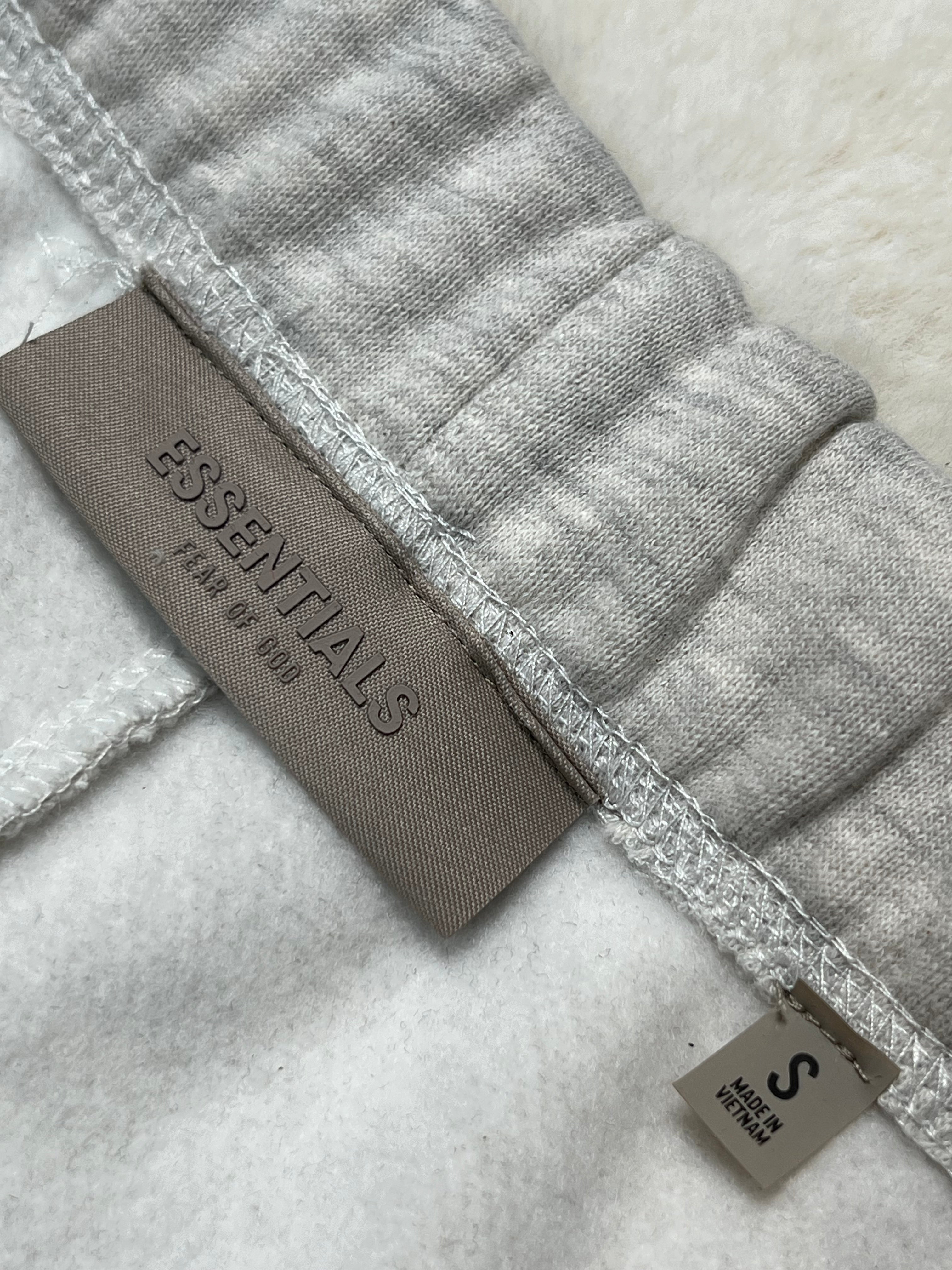 FORMLESS SS22 Fear of God Essentials Light Oatmeal Oversized Fleece Sweatpants | Streetwear