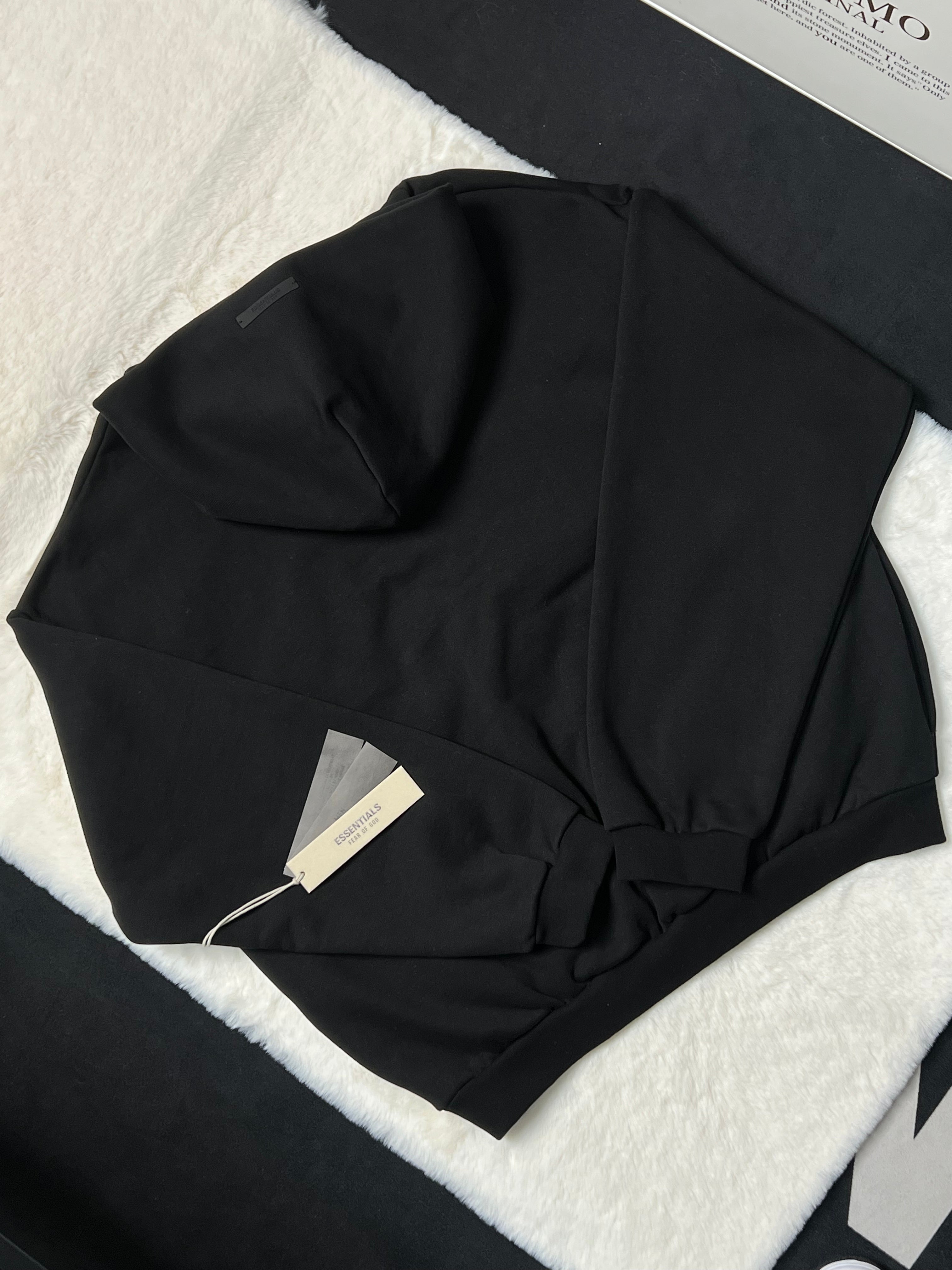 FORMLESS FW24 Fear of God Essentials Black Gold Oversized Fleece Sweatshirt| Streetwear