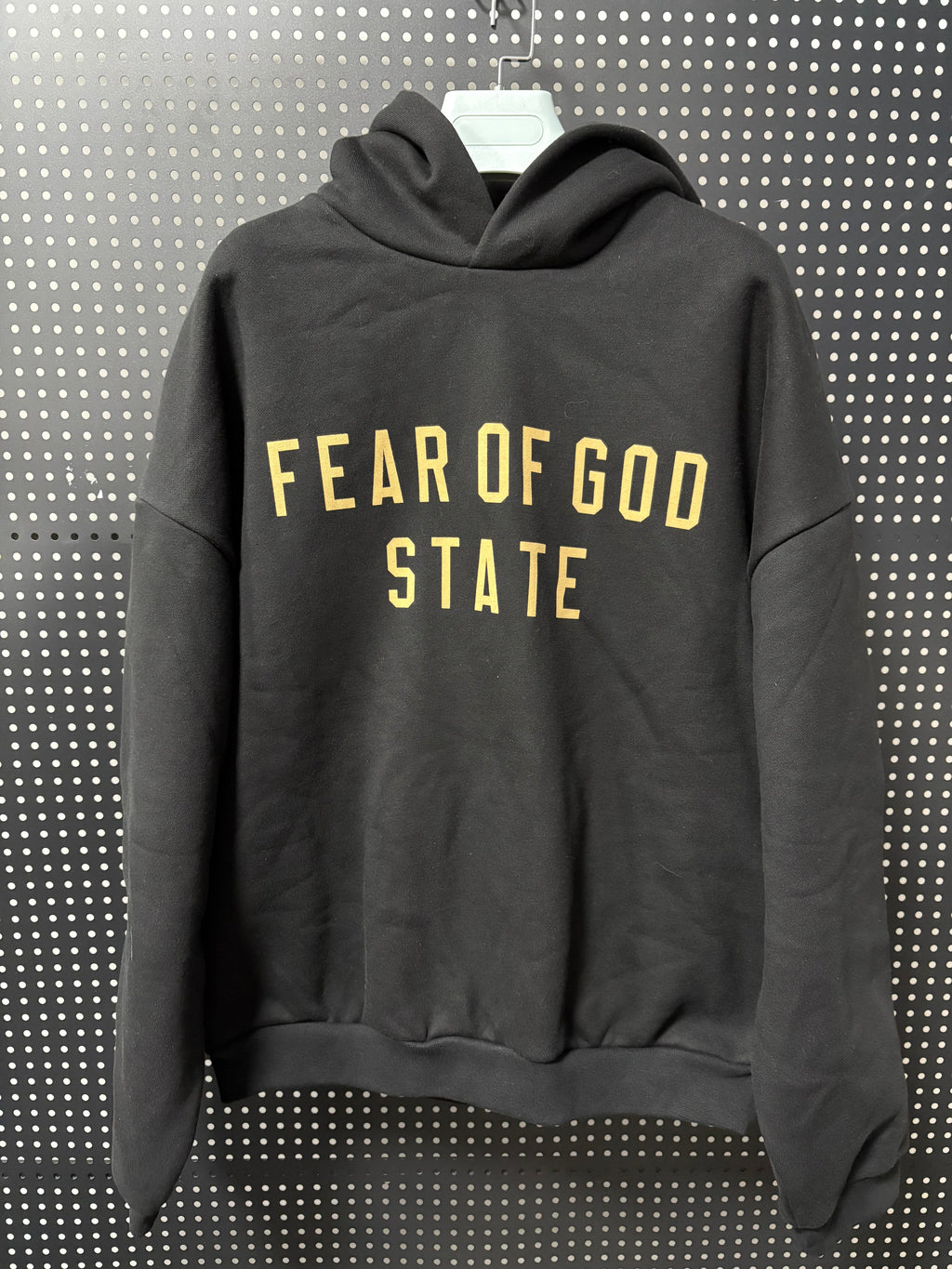 FORMLESS FW25 Fear of God Essentials Black Gold Oversized Fleece Sweatshirt| Streetwear