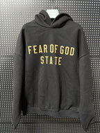 FORMLESS FW25 Fear of God Essentials Black Gold Oversized Fleece Sweatshirt| Streetwear