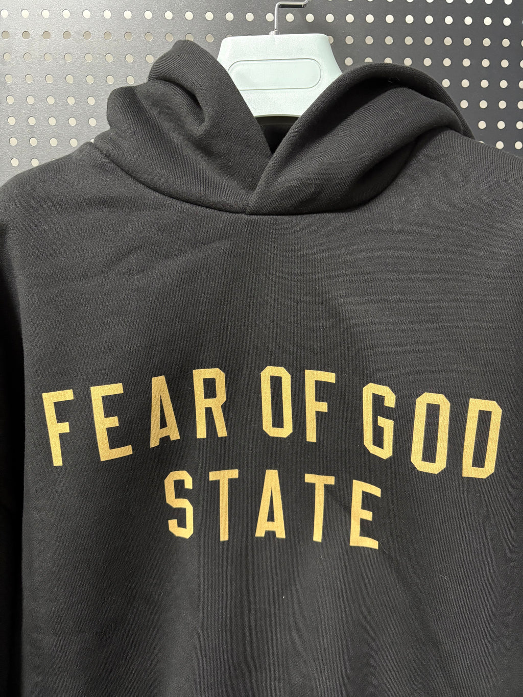 FORMLESS FW25 Fear of God Essentials Black Gold Oversized Fleece Sweatshirt| Streetwear