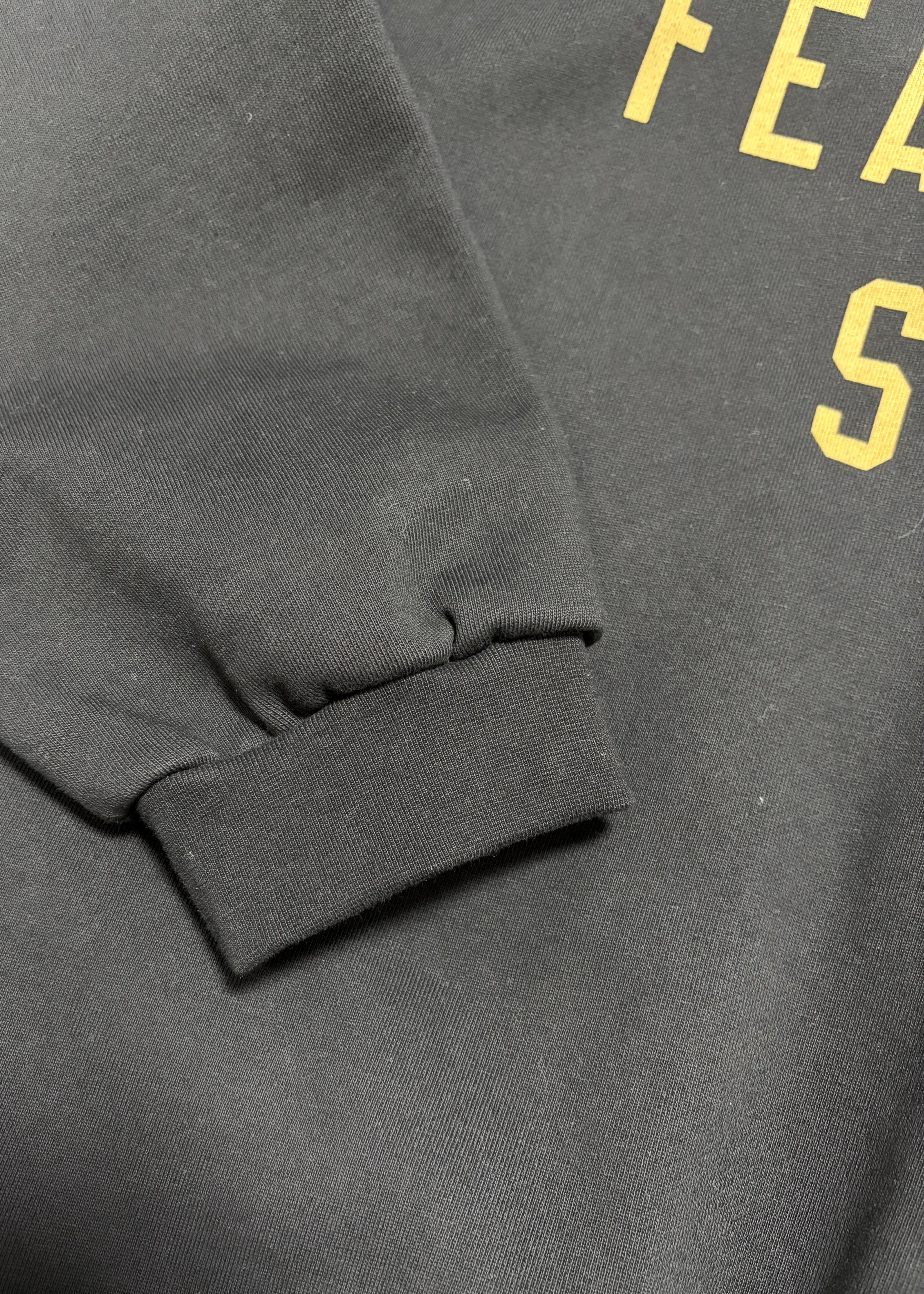 FORMLESS FW25 Fear of God Essentials Black Gold Oversized Fleece Sweatshirt| Streetwear